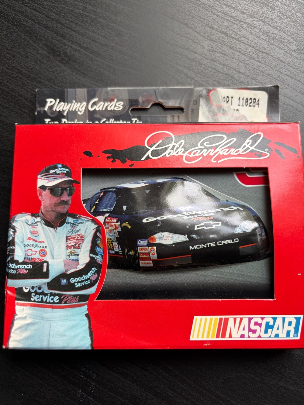 Dale Earnhardt Playing Cards 2001 Sealed Card Packs. Embossed Tin NASCAR